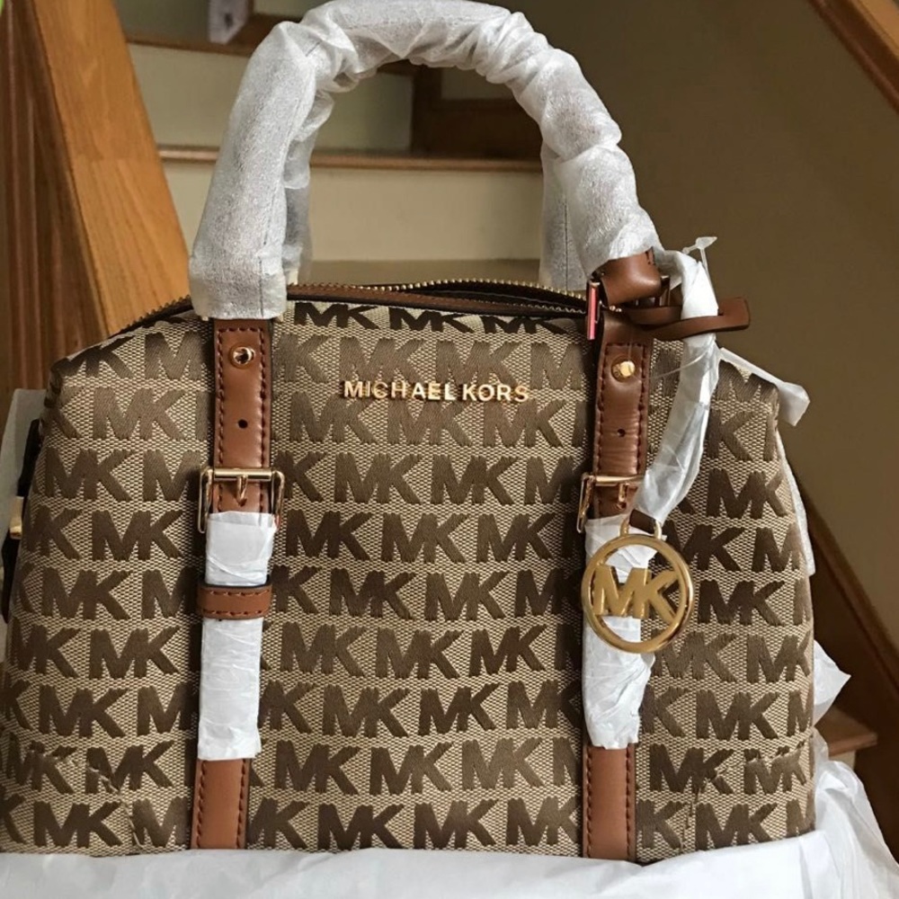 Michael Kors Ginger duffle satchel new